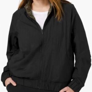 Lululemon Bombs Away Reversible Windbreaker Black/Green Camo